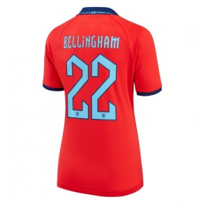 England Jude Bellingham #22 Replika Udebanetrøje Dame VM 2022 Kortærmet